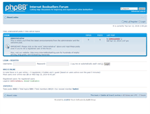 Tablet Screenshot of forum.internetbookselling.com